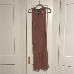 Lulu’s Mauve Midi Racerback Dress